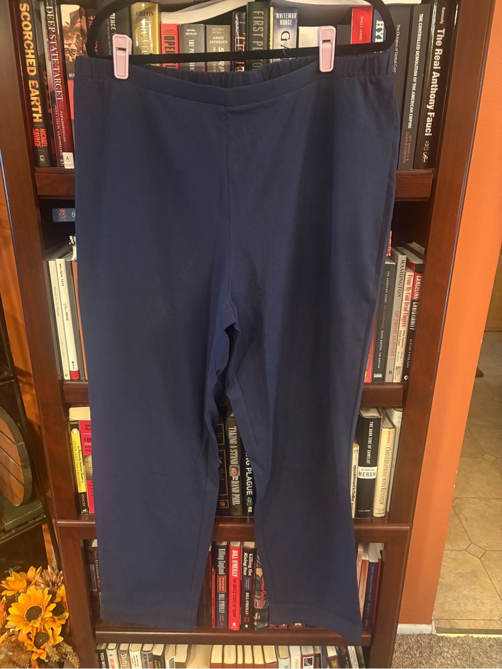 Women with Control Navy Straight Leg Pants